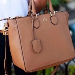 Tory Burch Robinson double zip Satchel